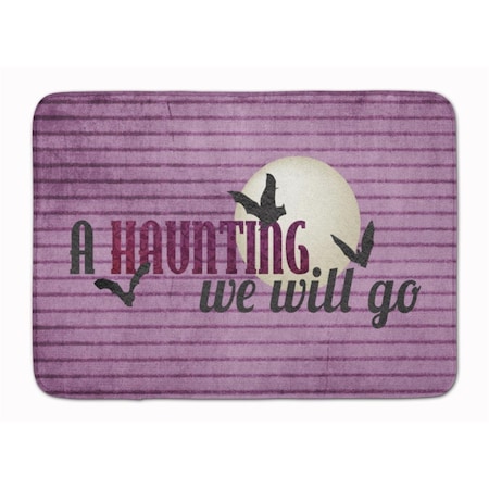 Carolines Treasures A Haunting we will go Halloween Machine Washable Memory Foam Mat SB3015RUG